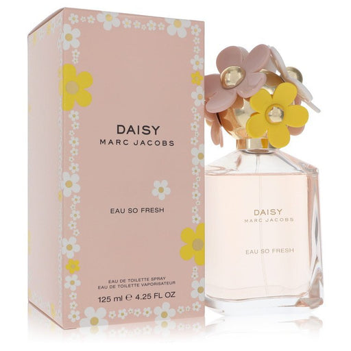 Marc Jacobs Daisy Eau So Fresh 4.2 oz women’s Eau de Toilette spray with floral bottle design.