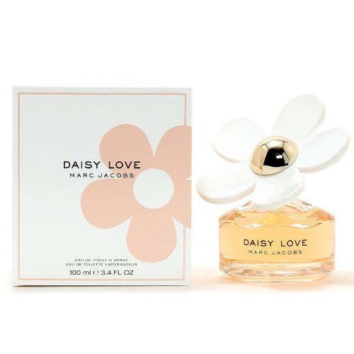 Daisy Love by Marc Jacobs women's perfume bottle with floral design, 1.7 oz Eau De Toilette for women.