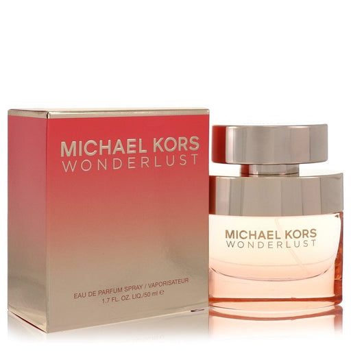 Wonderlust by Michael Kors Eau De Parfum Spray 1.7 oz bottle with elegant design and floral fragrance notes.