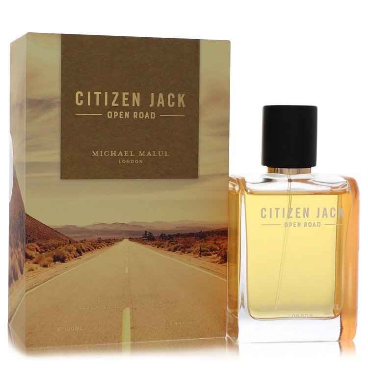 Michael Malul Citizen Jack Open Road Eau de Parfum Spray for Men, 3.4 oz bottle with sleek design and bold branding