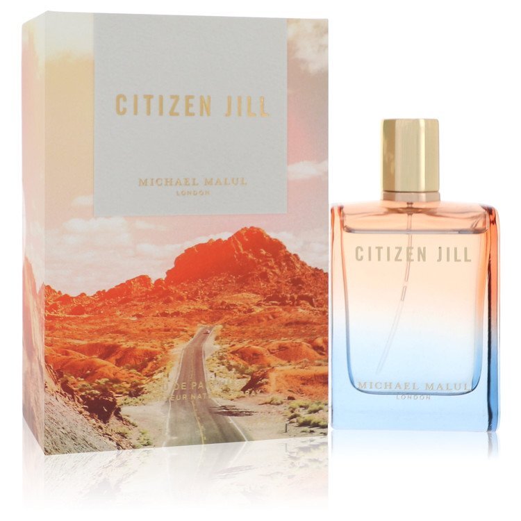 Michael Malul Citizen Jill Eau De Parfum spray for women, 3.4 oz bottle, elegant floral fragrance.