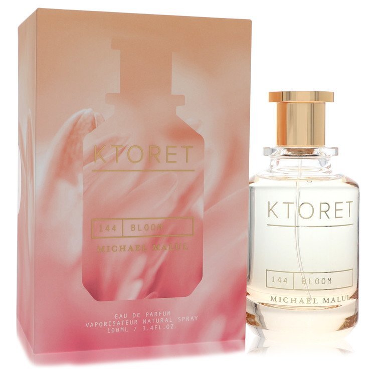 Michael Malul Ktoret 144 Bloom Eau De Parfum spray for women, 3.4 oz bottle with floral-inspired fragrance design