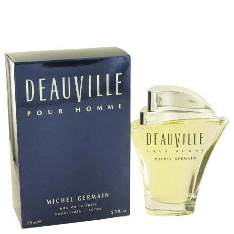 Deauville by Michel Germain men's cologne 2.5 oz bottle, elegant packaging, fresh and sophisticated fragrance for men
