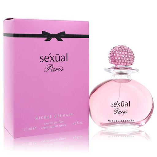 Michel Germain Sexual Paris Eau de Parfum spray for women, 4.2 oz bottle with elegant packaging and floral fragrance details.