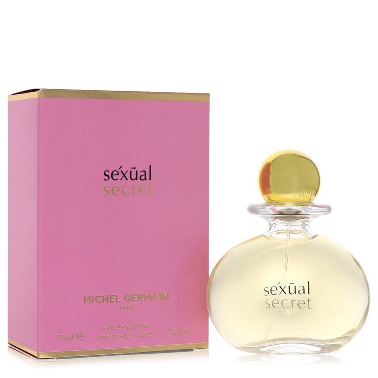 Eau de Parfum Spray 2.5 oz bottle of Sexual Secret by Michel Germain, featuring elegant design and soft floral notes.