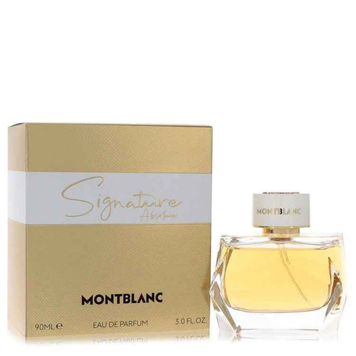 Mont Blanc Signature Absolue Eau de Parfum spray for women, 3 oz bottle, elegant design with a luxurious scent.
