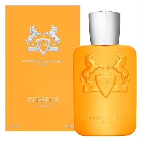 Perseus by Parfums De Marly Eau De Parfum spray for men, 4.2 oz bottle with sleek packaging and elegant design.