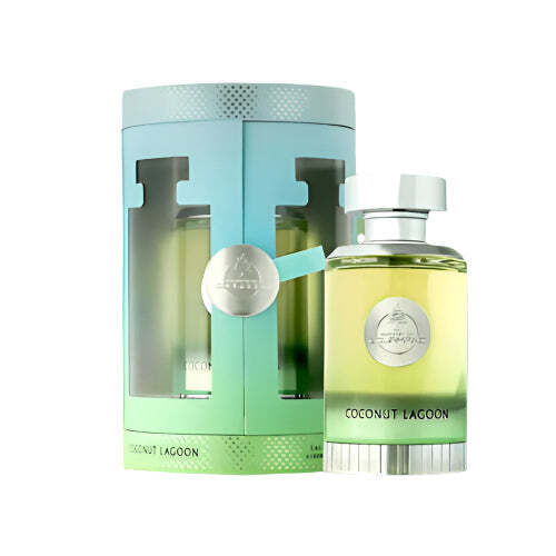 Paris Corner Coconut Lagoon Ministry Of Gourmand unisex Eau De Parfum 3.4 oz bottle with tropical coconut design.