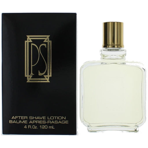 Paul Sebastian PS men's after shave lotion splash, 4 oz bottle, with classic fragrance and sleek packaging.