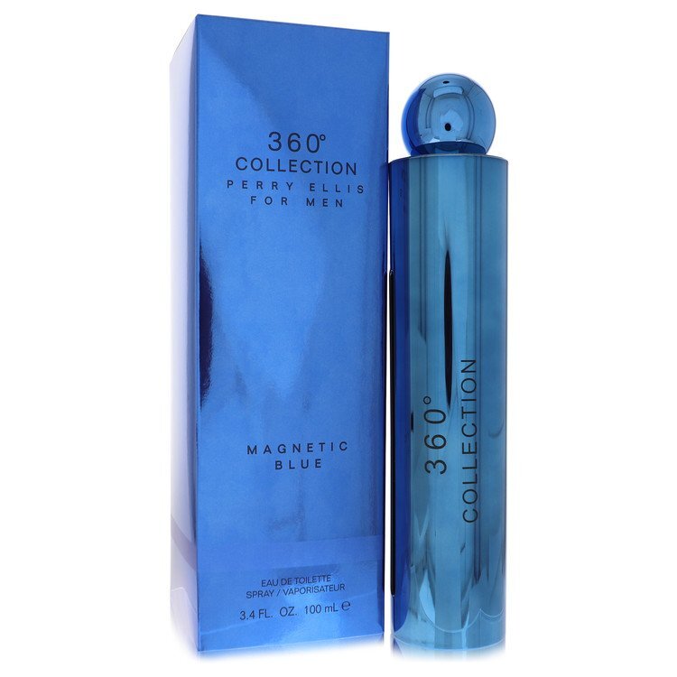 360 Collection Magnetic Blue by Perry Ellis Eau De Toilette Spray 3.4 oz (Men)