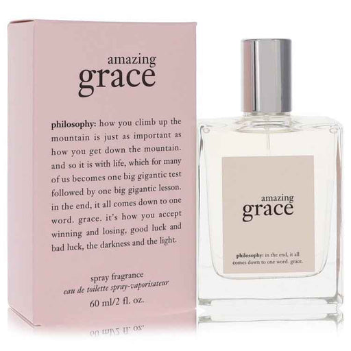 Philosophy Amazing Grace eau de toilette spray for women, 2 oz bottle with elegant packaging and floral fragrance.
