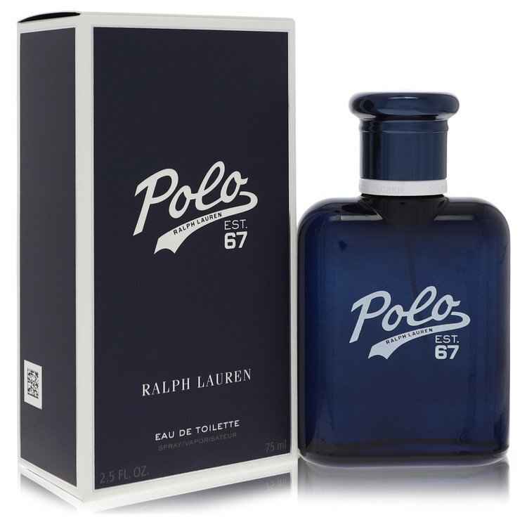 Ralph Lauren Polo 67 Eau de Toilette spray for men, 2.5 oz bottle, with classic Ralph Lauren branding and sleek design.