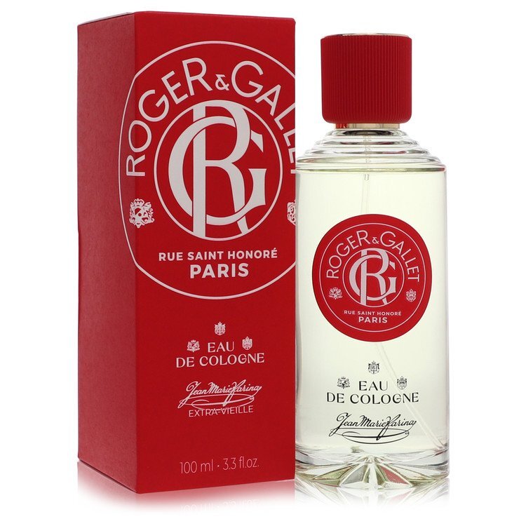 Roger & Gallet Jean Marie Farina Extra Vielle Eau de Cologne spray in 3.3 oz, unisex fragrance with vintage-inspired design.