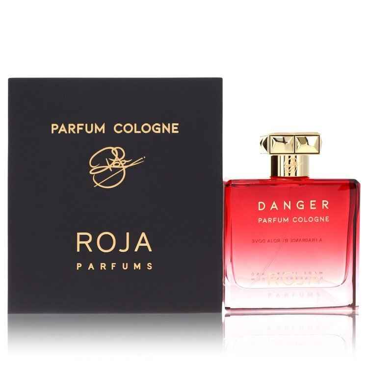 Roja Parfums Danger men's extrait de parfum spray 3.4 oz bottle, sleek packaging with the fragrance name and brand label.