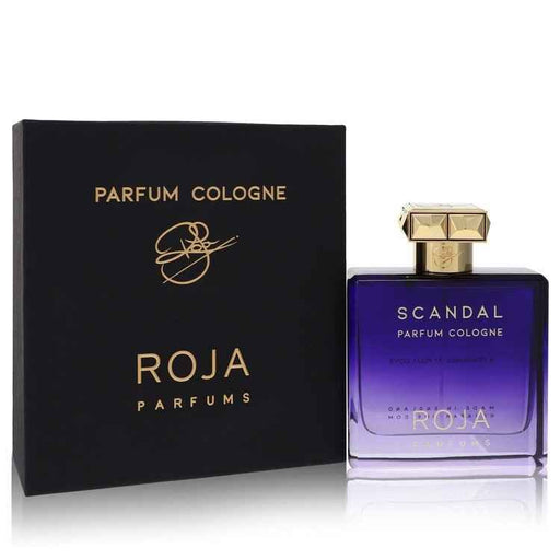 Roja Parfums Scandal Eau De Parfum spray for men, 3.4 oz bottle with sleek design and elegant branding.