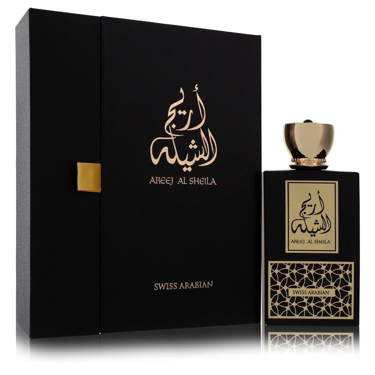 Swiss Arabian Areej Al Sheila Eau de Parfum spray for women, 3.4 oz, featuring elegant floral and oriental fragrance notes.