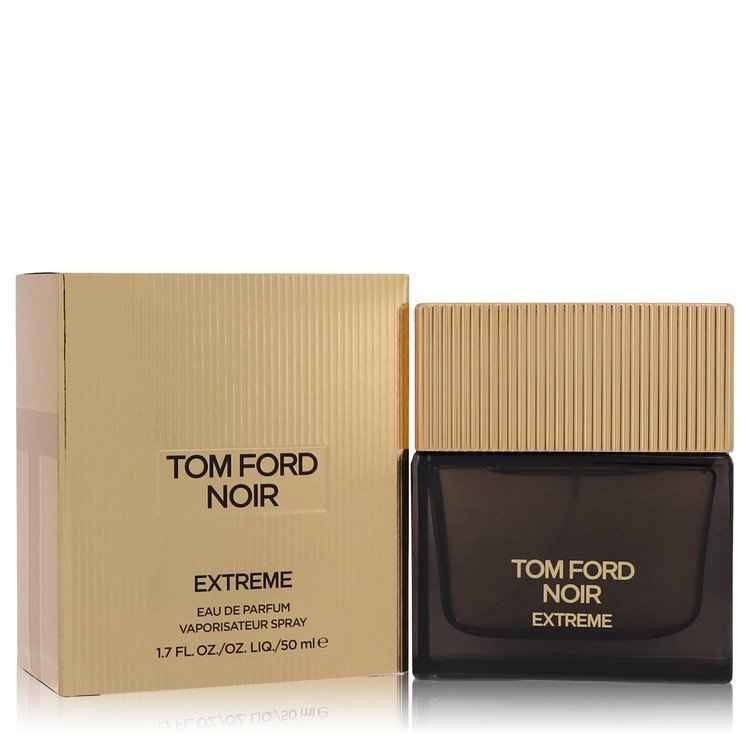 Tom Ford Noir Extreme Eau de Parfum spray for men, 1.7 oz, with sleek black bottle and elegant branding.