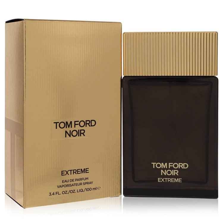 Tom Ford Noir Extreme Eau De Parfum spray for men in 3.4 oz bottle, featuring the dark, sophisticated fragrance design.