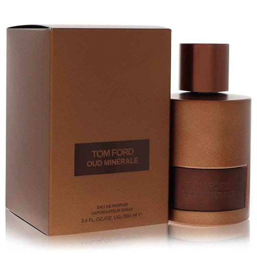 Tom Ford Oud Minerale Eau De Parfum spray for women and unisex, 3.4 oz bottle with elegant packaging.