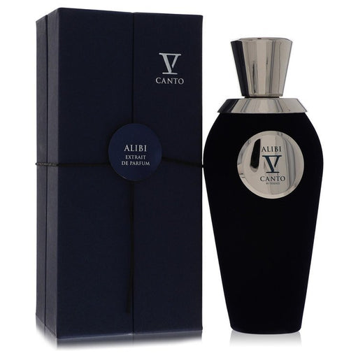 V Canto Alibi V perfume spray for women and unisex, 3.38 oz bottle, elegant design with a sleek, modern look.
