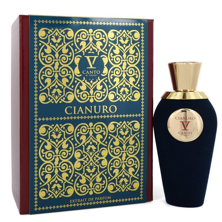 V Canto Cianuro V perfume spray bottle, 3.38 oz, elegant design, suitable for women and unisex fragrance collection.