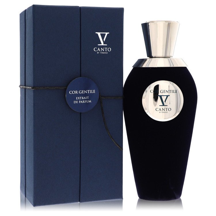 V Canto Cor Gentile V extrait de parfum spray for women and men, 3.38 oz, elegant bottle with gold accents.