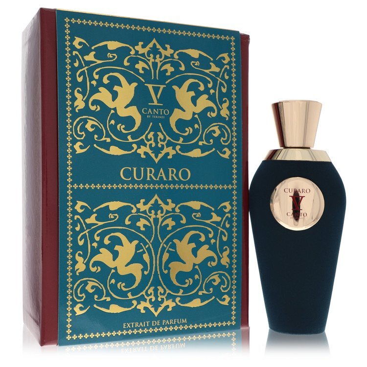 V Canto Curaro V unisex parfum spray, 3.38 oz, featuring elegant bottle design and sophisticated fragrance for women and men.