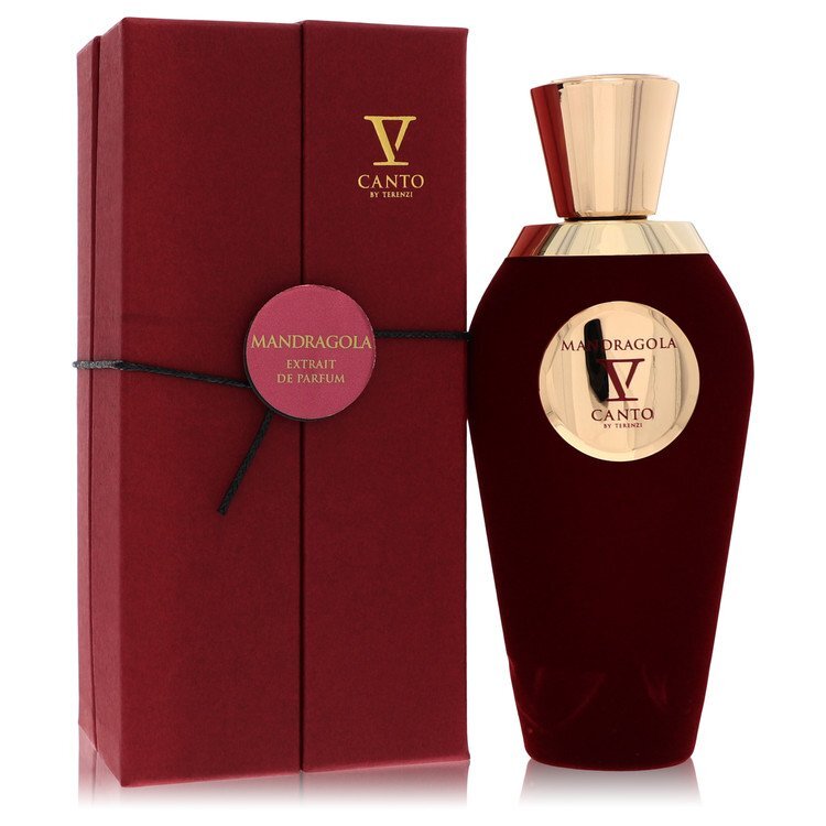 V Canto Mandragola V Extrait de Parfum spray for women and unisex, 3.38 oz bottle, elegant perfume design.