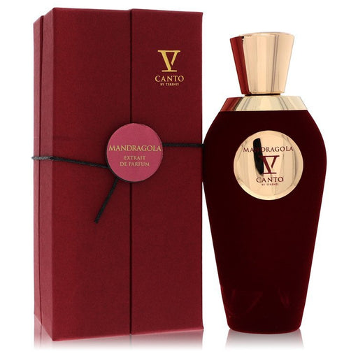 V Canto Mandragola V Extrait de Parfum spray for women and unisex, 3.38 oz bottle, elegant perfume design.