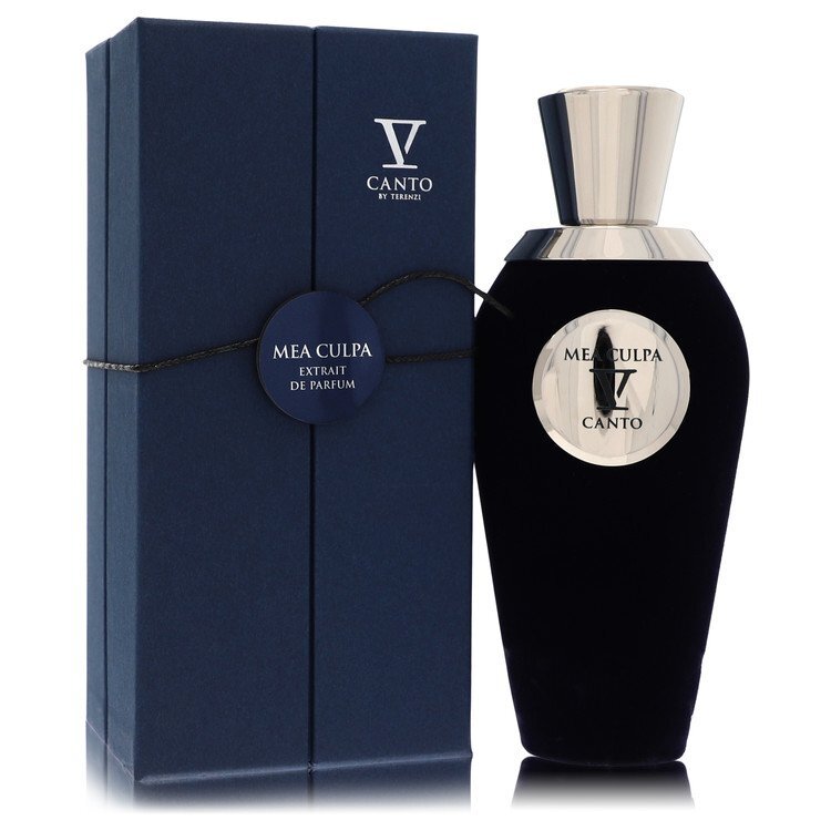 V Canto Mea Culpa V perfume spray for women and unisex, 3.38 oz, featuring elegant fragrance bottle and branding details.