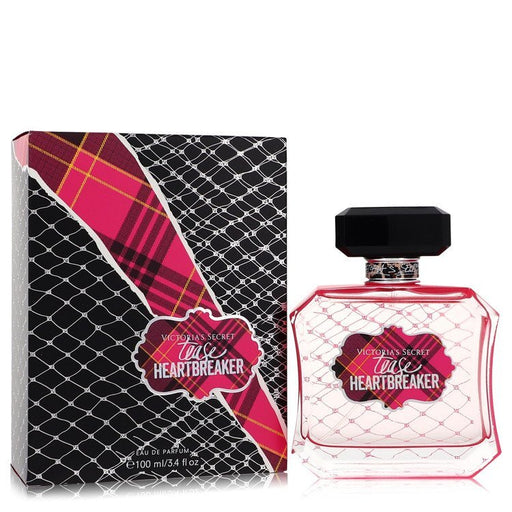 Victoria's Secret Tease Heartbreaker Eau de Parfum spray 3.4 oz for women, stylish bottle with pink and black design.