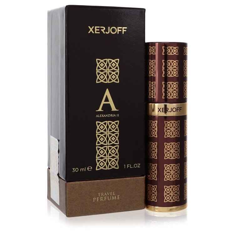 Alexandria II by Xerjoff Eau De Parfum spray in 1 oz bottle, featuring elegant packaging for women and unisex use.