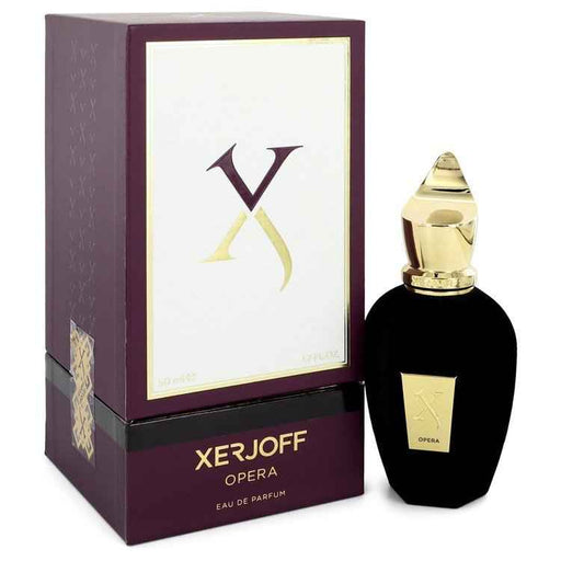 Opera by Xerjoff Eau De Parfum spray for women and unisex, 1.7 oz bottle with elegant packaging, luxurious fragrance.