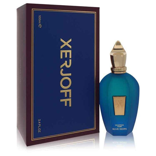 Xerjoff Shooting Stars Blue Hope Uni Eau De Parfum spray for women, 3.4 oz bottle with elegant blue design.