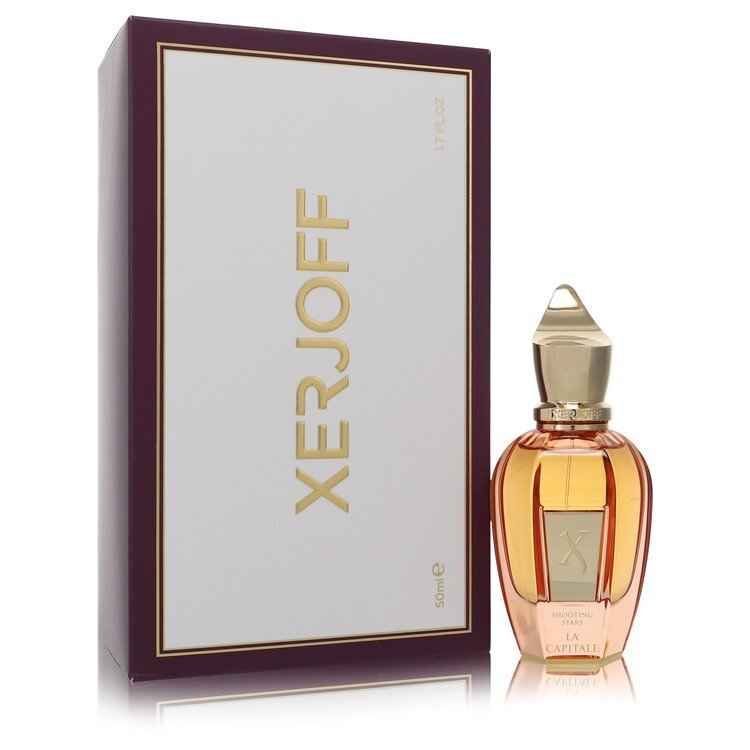 Xerjoff Shooting Stars La Capitale Eau de Parfum spray 1.7 oz for men and unisex, elegant bottle with artistic label design