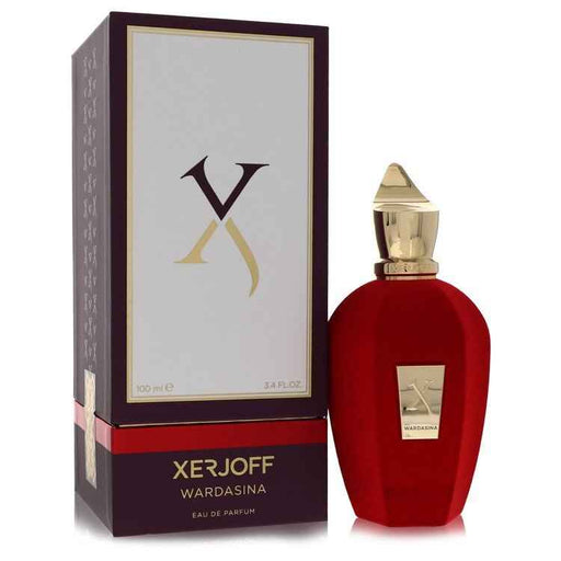 Xerjoff Wardasina Eau De Parfum spray for women and unisex, 3.4 oz bottle with elegant packaging and floral fragrance.