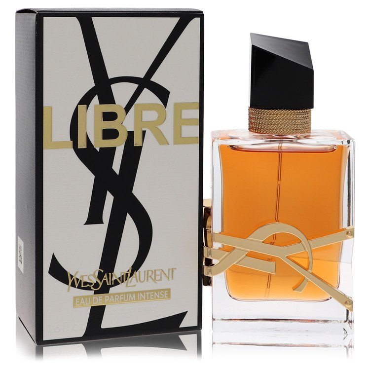Yves Saint Laurent Libre Intense Eau De Parfum spray for women, 1.6 oz bottle with elegant packaging.
